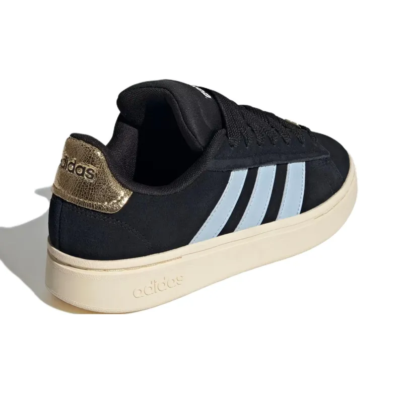 Adidas GRAND COURT ALPHA Breathable Low Top Skateboard Shoes Women's Black-3