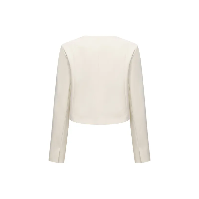 NANA JACQUELINE Cropped Coats Women's Ecru-1