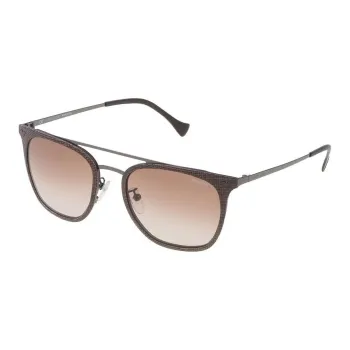 Police Metal Aviator Sunglasses Women's Brown