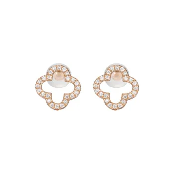 GRACE GIRL 18K Gold Stud Earrings Women's