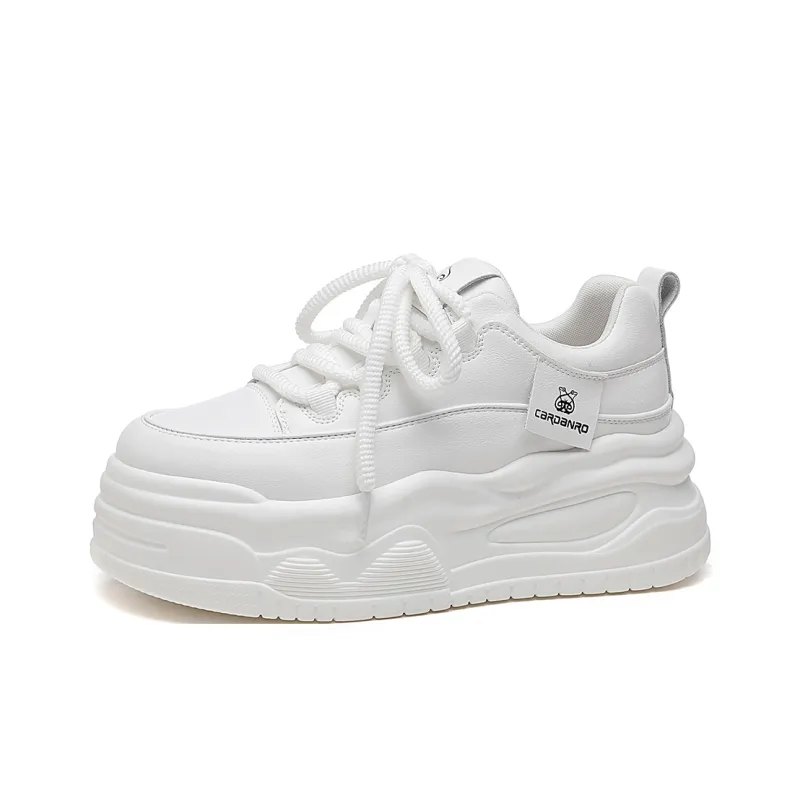 CARDANRO Small-sized Sky Vegetables Low-Top Skateboard Shoes Women's White-2