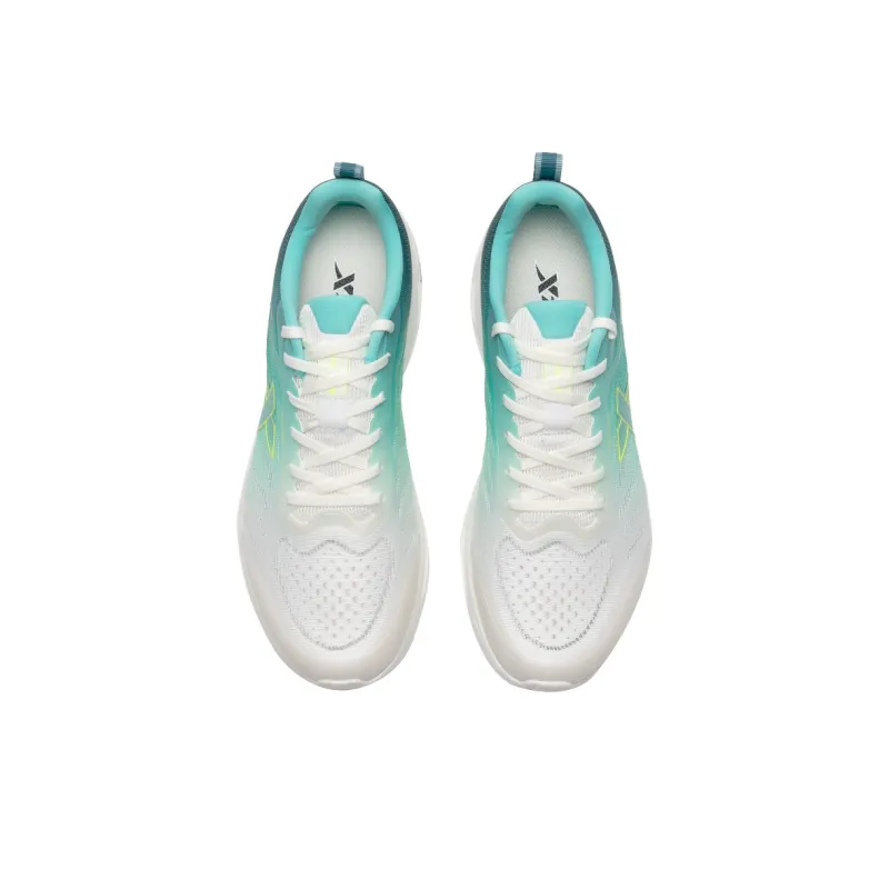 XTEP Breathable Lightweight Low Top Running Shoes Men's White Green-7