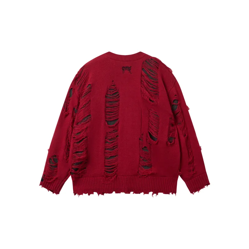 Revenge x Hirono Sweater Unisex Red-1