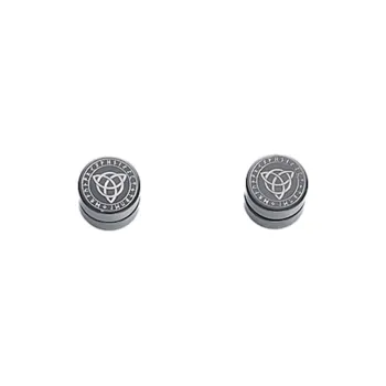 May10th Titanium Steel Clip On Earrings Men's