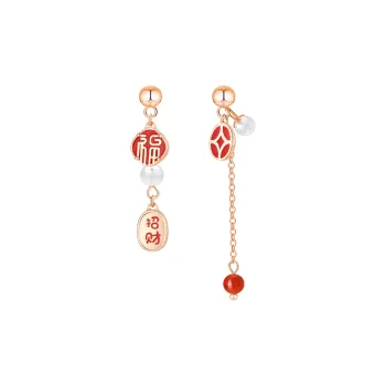 LIANDUO Jade Earrings Women's