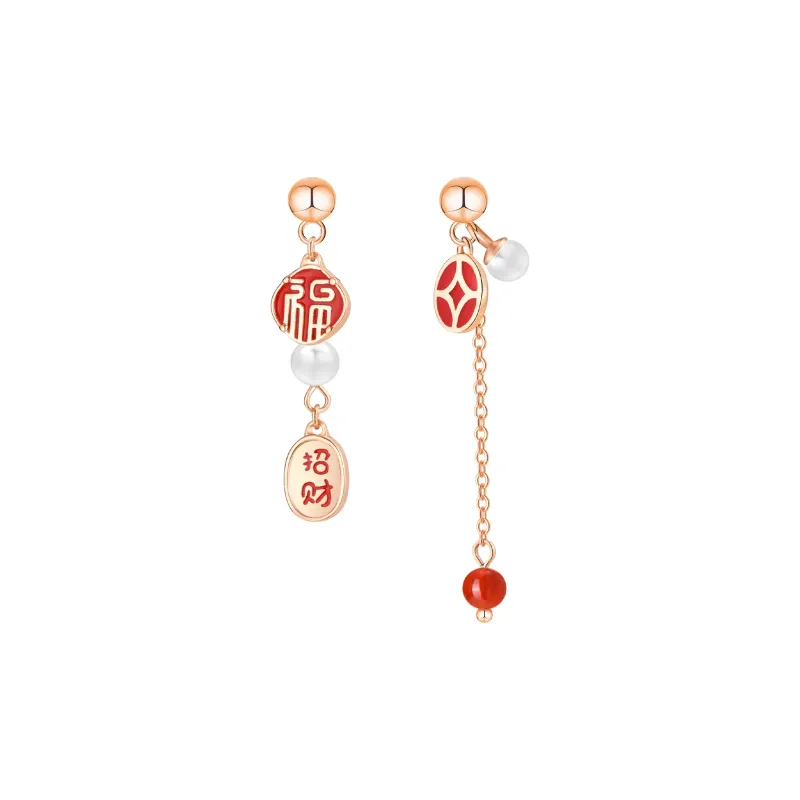 LIANDUO Jade Earrings Women's-0