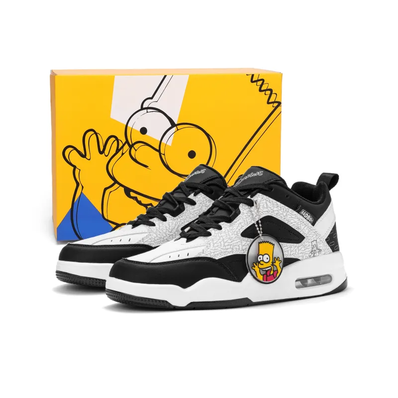 The Simpsons Cushioning Coverage Height Increasing Balance Wear Resistant Lightweight Skateboard Shoes Unisex-0