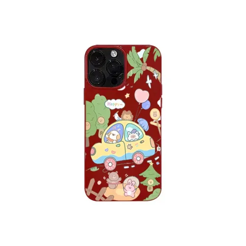 XIANGRIKE TPU Material Car Animal Phone Case Compatible With IPhone 15/14 Plus/13/12/11/15 Pro Max/XS/XR/XS Max/8 Plus