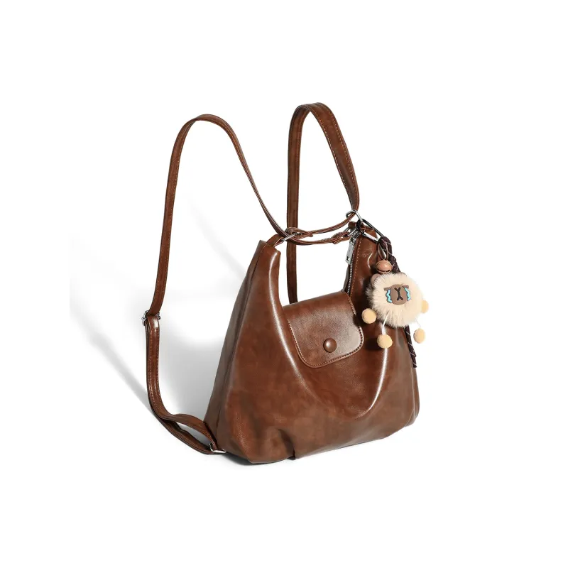 C°BANNER Synthetic Leather One Shoulder Underarm Tote Regular Women's Coffee/Brown/Black-9