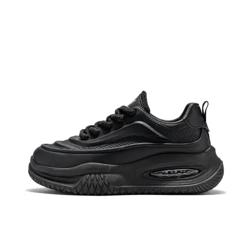 AD Non slip Wear resistant Shock Absorption Low Top Chunky Sneakers Men's