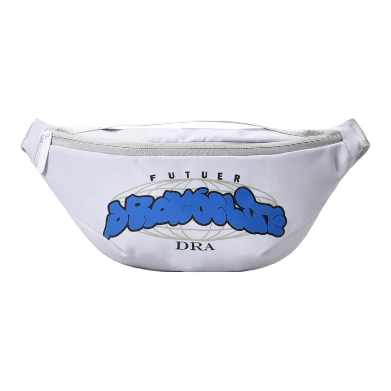 DRACONITE Polyester Fanny Pack, Shoulder Bag, Crossbody Bag Regular Unisex Gray Red Contrast-1