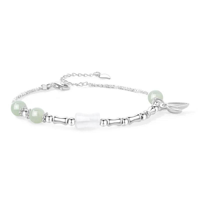 OWNCOOL Hetian Jade Bracelets Pale Greenish White Jade Women's-0