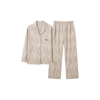 XIAFENYAN Pajama Set Women's Light Brown