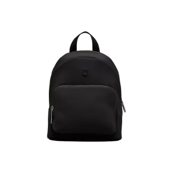 Lululemon Knitted Fabric Nylon Backpack Unisex Black/Oasis Blue