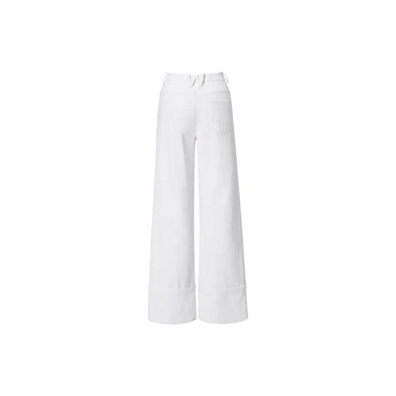NAWS Casual Pants Women's Moon White-1