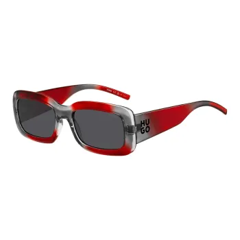 HUGO BOSS Plastic Irregular Shape Sunglasses Unisex Red
