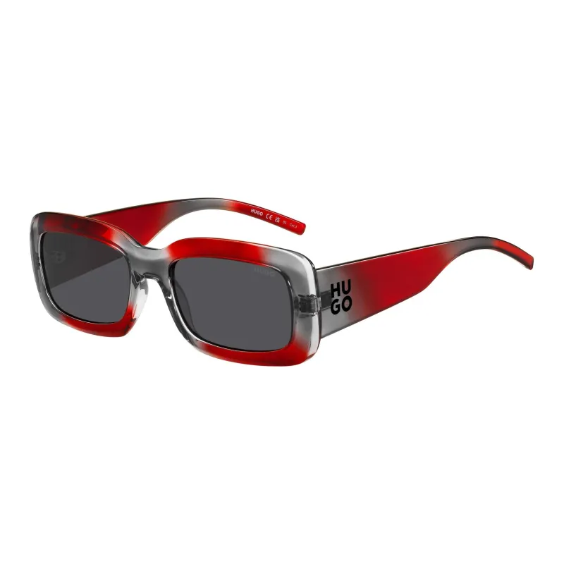 HUGO BOSS Plastic Irregular Shape Sunglasses Unisex Red-0