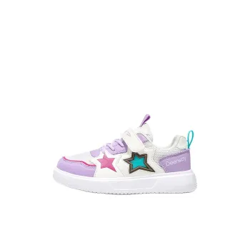 DEERWAY Anti Slip And Wear Resistant Lightweight Cushioning Low Top Kids Lifestyle Shoes Light Lavender Kids'