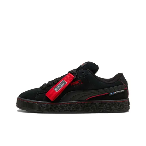 BMW M Motorsport x PUMA Suede XL Anti Slip Wear Resistant Low Top Skateboard Shoes Unisex Black