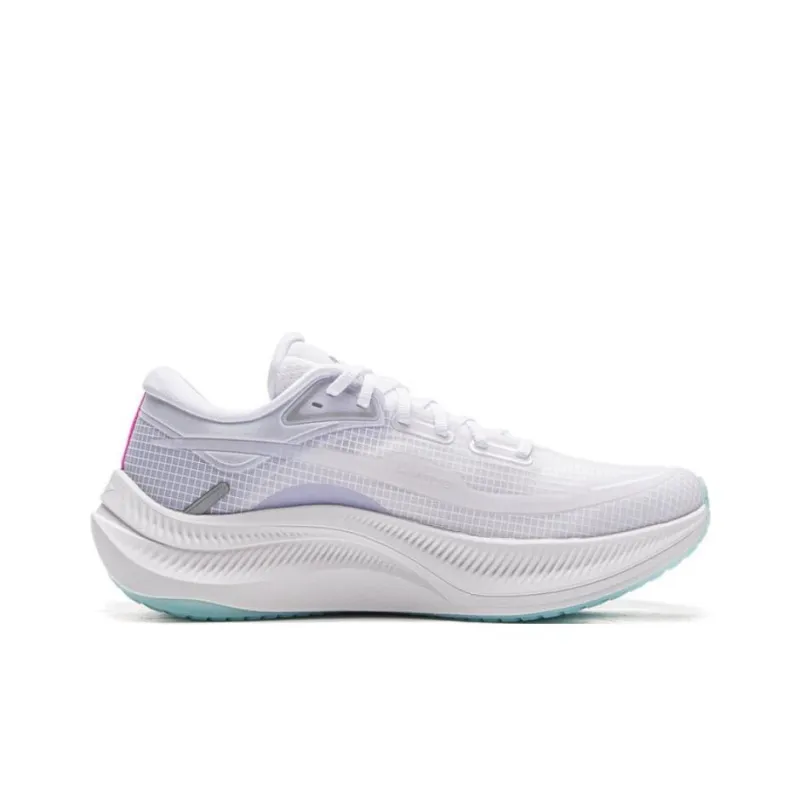 LiNing Yueying 4 Non slip Lightweight Low Top Casual Running Shoes Women's White Purple-1