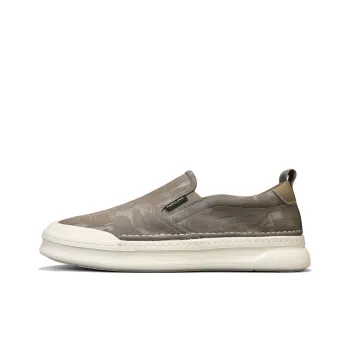 KANGLONG Men's Casual Shoes Men Low Top Tea Umber/Ink Black