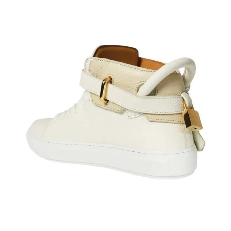 Buscemi High-Top Skateboard Shoes Men's Ecru-2