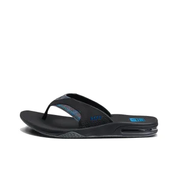 REEF Abrasion-Resistant Slip-Resistant Flip Flops Men's Black Blue