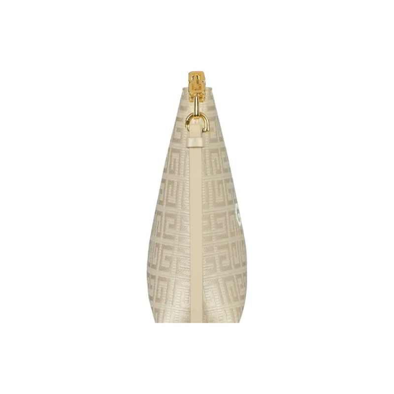 Givenchy Coated Canvas Clutch Tubas Women's Gold-4