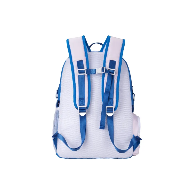DRACONITE Polyester Student Backpack Backpack Multi-Compartment Backpack Unisex Cerulean White-20