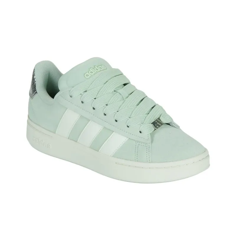 Adidas Grand Court Alpha 00s Linen Green Off White Silver Metallic Women's-2