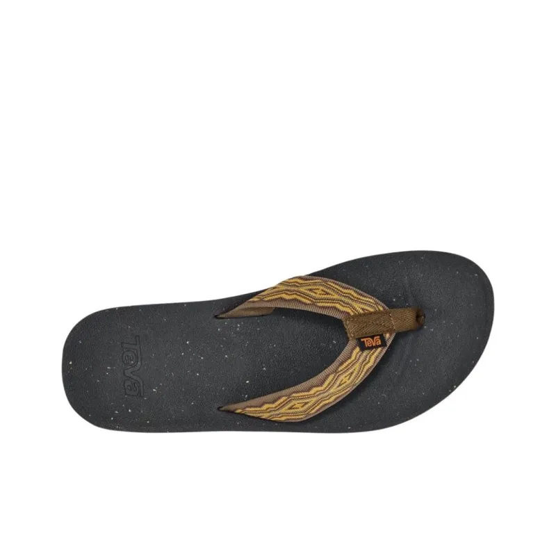 Teva Slip Resistant Flip Flops Men's Yellow Black-3
