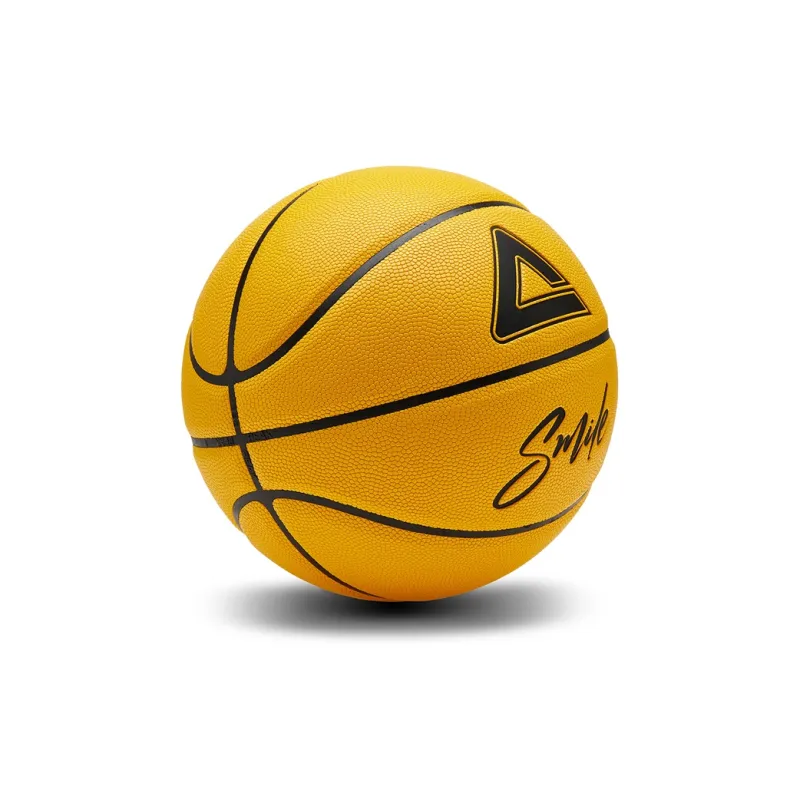 PEAK PU Basketball Yellow Size 7 Ball Street Training Unisex-1