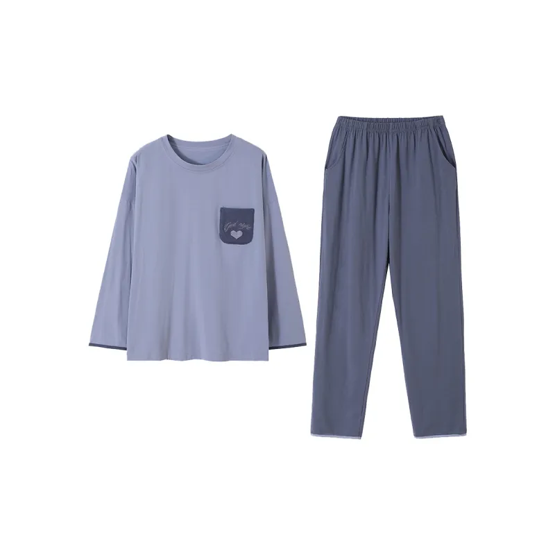 MADALLO Pajama Set Women's Steel Blue-0