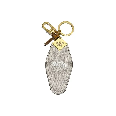 MCM Artificial Leather, Metal Keychains Unisex-0