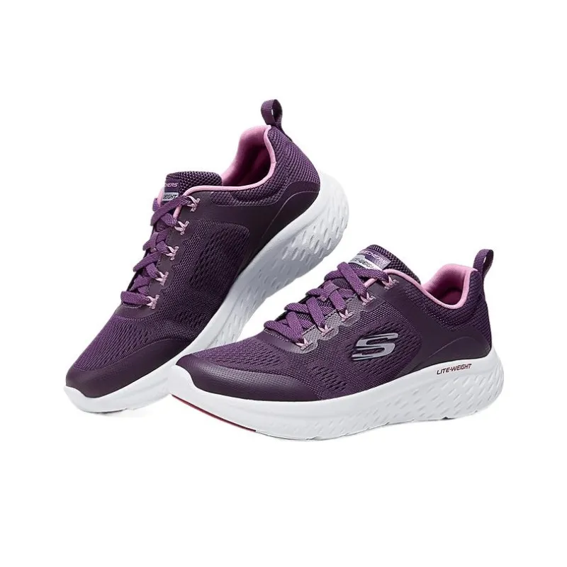 Skechers Women's GO Series Shock Absorbers Low Top Running Shoes Women's Dark Purple-2