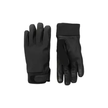 SEALSKINZ Leather Knit Gloves Unisex Black