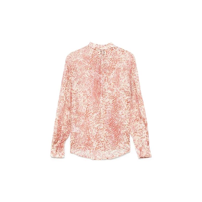 ISABEL MARANT ETOILE Ilda Pattern Button Up Blouse-1
