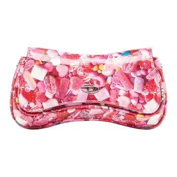 DIESEL Play Graphic Printed Clutch Bag