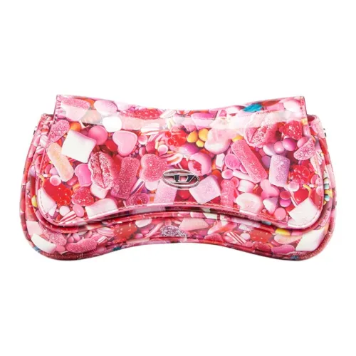 DIESEL Play Graphic Printed Clutch Bag