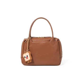 KAISER Top Grain Vegetable Tanned Cow Leather Handbag Women's Brown/Black/Coffee
