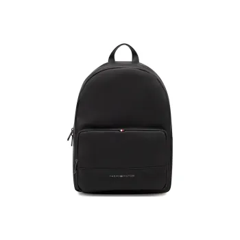 Tommy Hilfiger Artificial Leather Backpack Large Size Men's Black