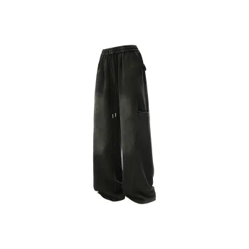 JUNGLE PANDA Knitted Sports Pants Unisex Black