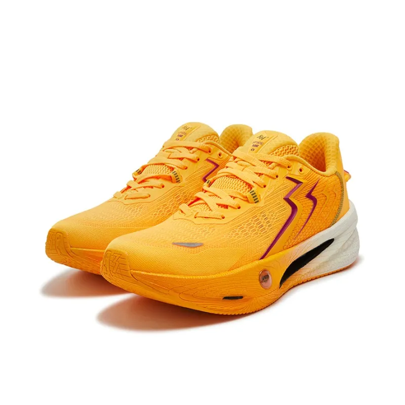 361° Speed Boost Float 2.0 Abrasion Resistant Rebound Low Top Carbon Plate Casual Running Shoes Men's Orange Purple-2