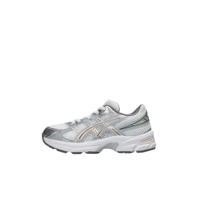 Asics Gel 1130 Slip Resistant Shock Absorbers Low Top Kids Lifestyle Shoes White/Pearl Pink Kids'-0