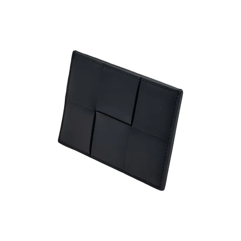 Bottega Veneta Cowhide Leather Coin Purse Wallet Women's Black-2