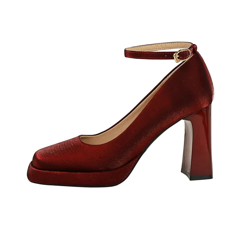 QITUMAUL Mary Jane Shoes 9cm Women's-6