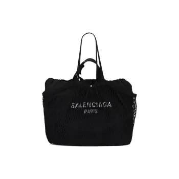 Balenciaga Logo Printed Layered Tote Bag