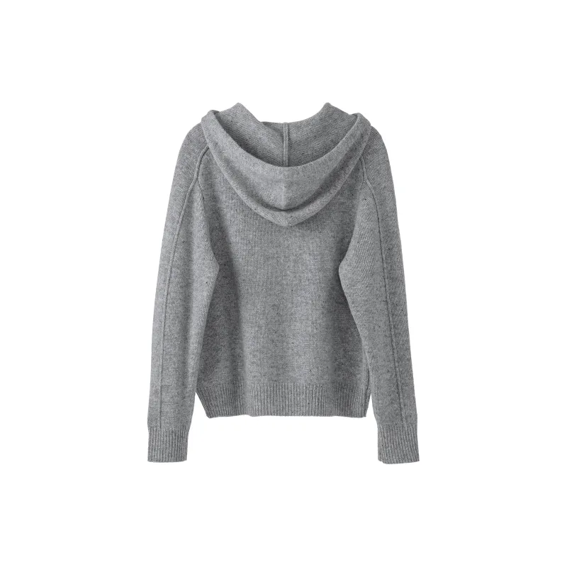 Fstudio Fall And Winter Korean Style Hooded Design Solid Color Inner Layer Wool Sweaters Women's-13