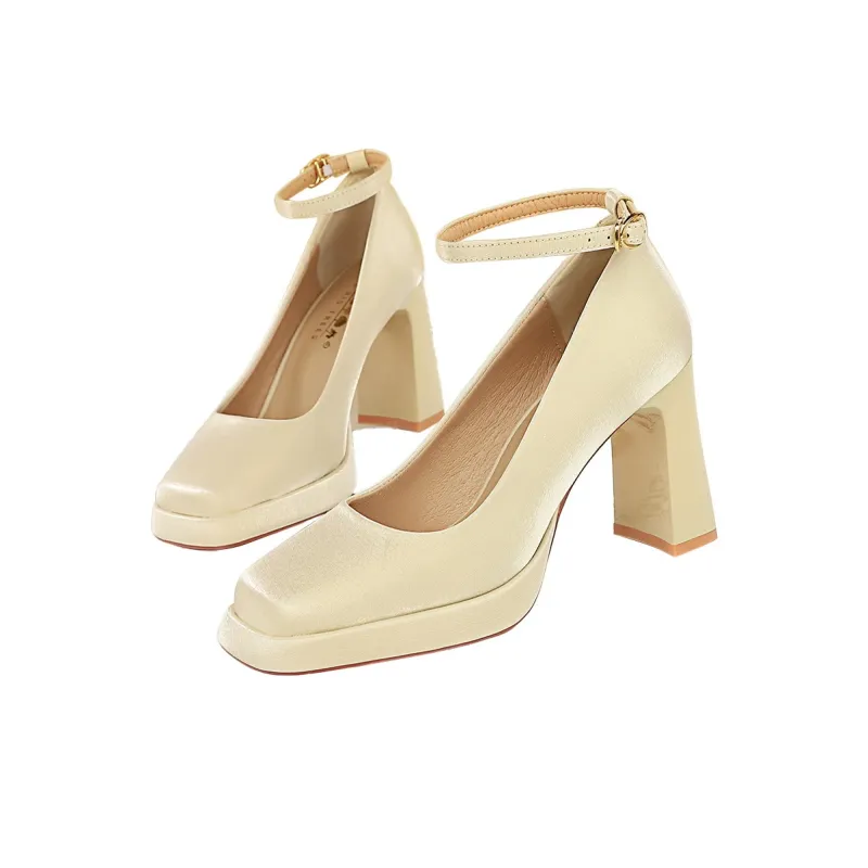 QITUMAUL Mary Jane Shoes 9cm Women's-11