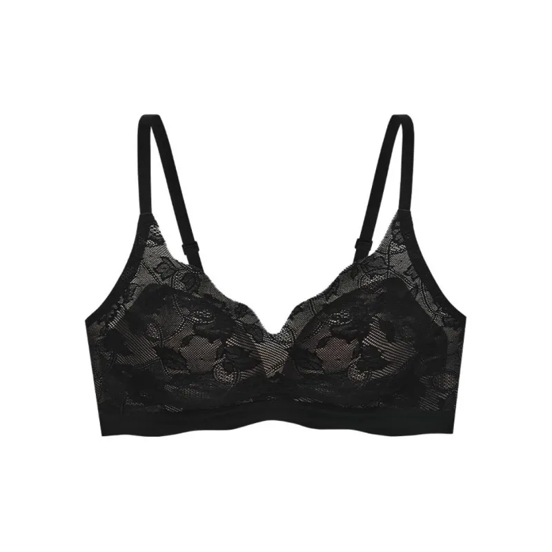 ENWEIS Bra Strong Lace Gathering Women's-5